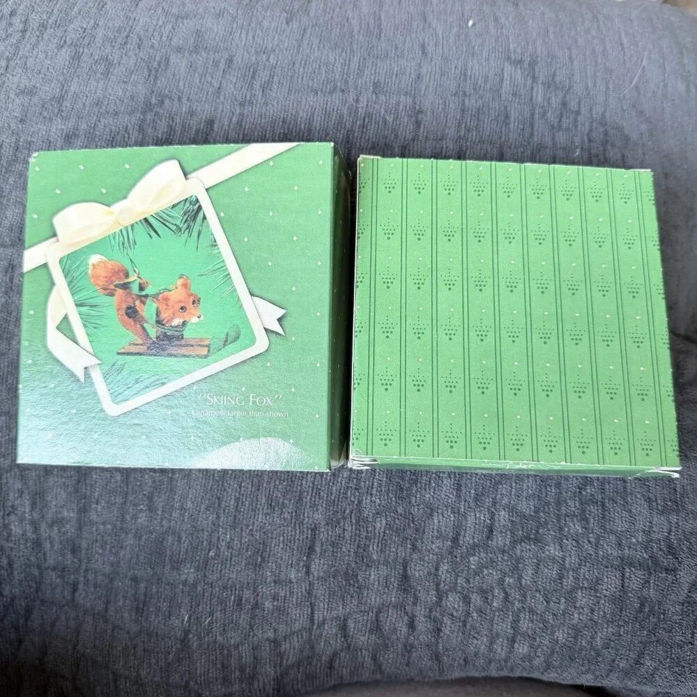Hallmark 1983 Skiing Fox New In Box Vintage Hallmark Keepsake Ornament